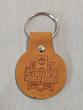 Rawlings Pro Preferred Leather Keychain 2024 Baseball College World Series Ed